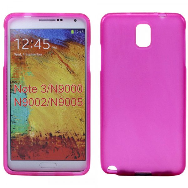 Wholesale Galaxy Note 3 TPU Gel Case (Hot Pink)